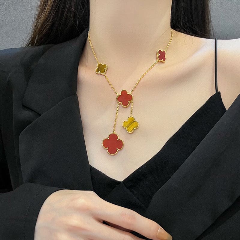Magic Alhambra Six Motifs Clover Necklace