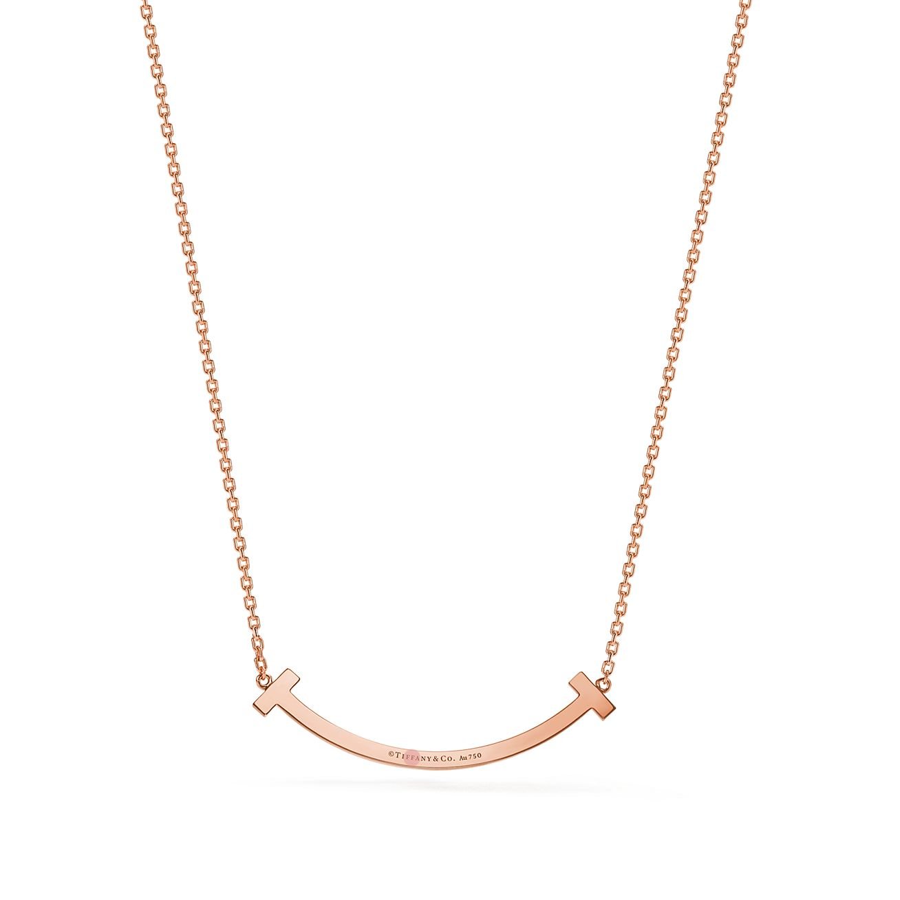 18K T Medium Diamond Pendant Necklace