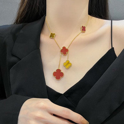 Magic Alhambra Six Motifs Clover Necklace
