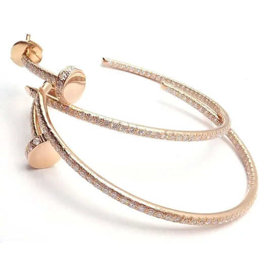 18K Juste Un Clou Diamonds Earrings