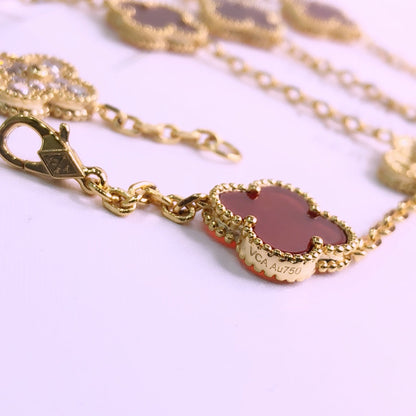 18K Vintage Alhambra 20 Motifs Long Necklace